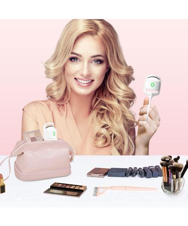 Heated Eyelash Curler - Portable Rechargeable Electric Curler for Women - 2 Heating Modes for Quick Natural Curling - Includes Eyelash Combs - Makeup Tool for Perfect Lashes - Buy Online on GoSupps.com