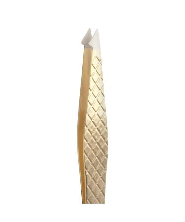 Revlon Gold Series Titanium Coated Tweezer - Slant and Point Tip for Maximum Durability - Buy Online on GoSupps.com