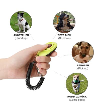 Toozey Dog Clicker 5 Pack - Large Button Wrist Strap 5 Colors + Free E-Book | Perfect Training Tool for Dogs Worldwide - Buy Online on GoSupps.com