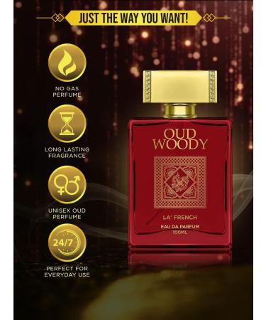 DJ Oud Woody Perfume 100ml Unisex Perfume for Men & Women Eau De Parfum Premium Arabic & French Long-Lasting Fragrance Scent Best Date Night Fragrance for Men Best Gift for Men and Women. - Buy Online on GoSupps.com