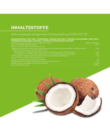 MCT Powder - 800 g / Premium Quality / Perfect for a Keto Diet | Coconut Based Tasteless | GreatVita Taste-neutral 800 g (Pack of 1) - Buy Online on GoSupps.com