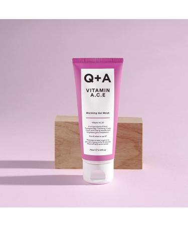 Buy Q+A Vitamin A.C.E. Warming Gel Mask 75ml - Best International Shipping | Hydrating Face Mask for Brighter Skin - Buy Online on GoSupps.com