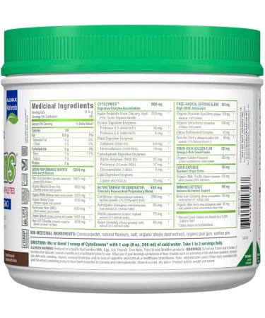 CytoGreens - Chocolate - 30 serving 345-gram - Buy Online on GoSupps.com