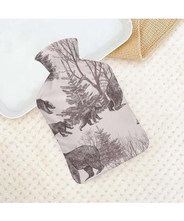 Hot Water Bottle with Lid - Bear Rubber Hot Water Bag for Pain Relief Cramps & Foot Warmer | Ideal for Hot & Cold Therapy - Buy Online on GoSupps.com