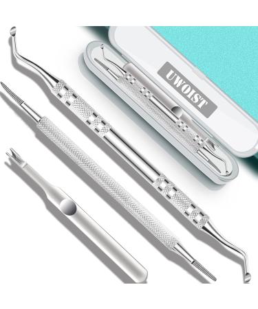 3PCS Upgraded Ingrown Toenail Tool, Ingrown Toenail File And Lifter, Podiatrist Nail Treatment Tools, Stainless Steel Surgery Grade, Manicure Pedicure Set, Thick Nail Clean, Pain Relief Kits