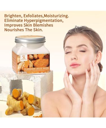 Turmeric Jelly Mask Powder for Facials - Anti-Wrinkle & Acne Removal Professional Peel Off Hydro Mask - 23 FL OZ - Buy Online on GoSupps.com