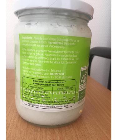 RACINES Organic coconut oil 500 g 3 pieces - Buy Online on GoSupps.com