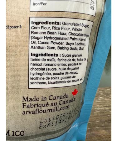 Gluten Free Cookie Mix Chocolate Chip Cookie Mix 570g Makes 30 Cookies -100% GF Mix - Made in Canada by Arva Flour Mills - Buy Online on GoSupps.com