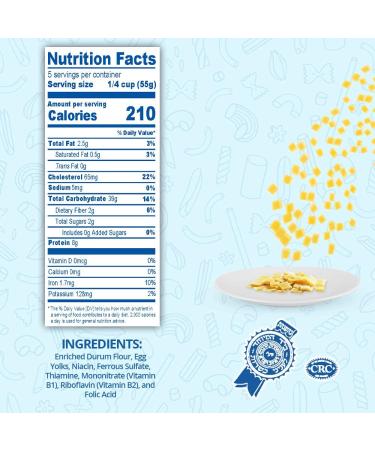 Chuster Square-Shaped Quadretti Pasta Flakes | Bulk 3 Pack (10oz) | Enriched Mini Noodles for Soups and Stews | Cooks in 10 Minutes | Low Sodium, Kosher Pareve - Buy Online on GoSupps.com