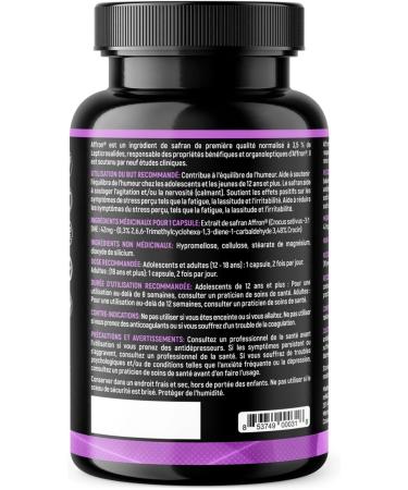 Saffron Supplements | 120 Capsules/Pills by miNATURALS | 100% Pure Saffron Extract | Supports Mood Balance for Men Women and Adolescents | Backed by 9 Clinical Studies | Patented Ingredient | Affron - Buy Online on GoSupps.com