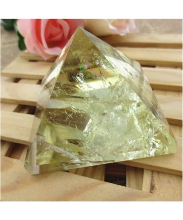 Natural Crystal Rough 3-3.5cm Natural Crystal Citrine Ornaments Pyramid Tower Home Decor Lucky - Buy Online on GoSupps.com