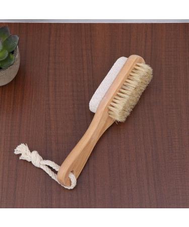 COHEALI 1pc Foot File Stone Bristles Foot File Pumice Stone for Feet Foot Pumice Brush Pedicure Brudh Foot Brush for Feet Wood Tools Nail Tools Pedicure Tools Natural Scrub Brush - Buy Online on GoSupps.com