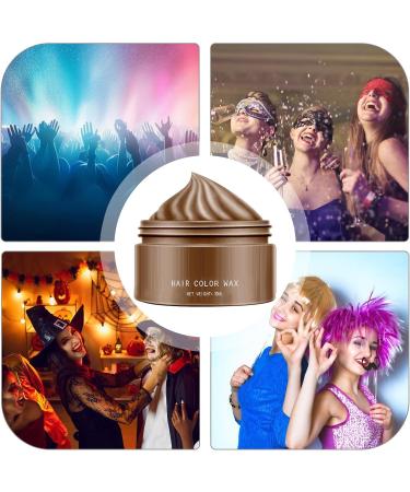  Yjkedfh Hair Dye Wax Temporary Colour 30 ml | Washable Paste For Fancy Dress Parties Cosplay - Buy Online on GoSupps.com