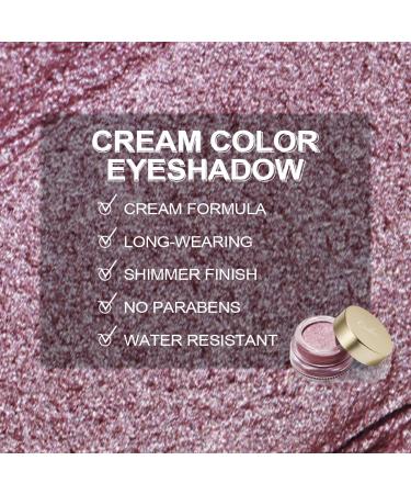 Oulac Metallic Rose Golden Cream Eyeshadow - Moisturizing Formula, Highly Pigmented, Waterproof - 0.42 oz - Lustering (12) - Buy Online on GoSupps.com