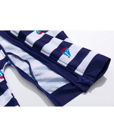 Bonverano Baby Boys Swimsuit UPF 50+ Sun Protection | 9-12 Months | Full-Length Zipper One Piece Swimwear - Buy Online on GoSupps.com