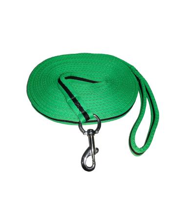 Brama-West Softlunge - Horse lunge line with hand loop and carabiner - approx. 8m - neon green