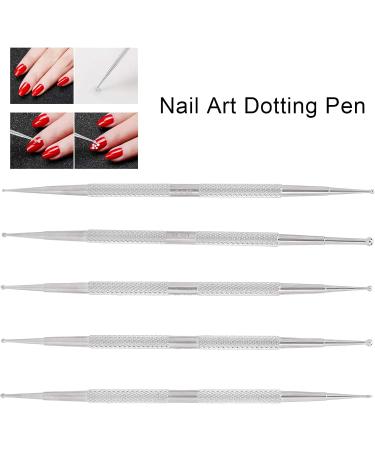 5 Pieces 2 Way Dotting Pen Tool Double Head Nail Art Dotting Pen Dotting Tools Stainless Steel Nail Painting Pen DIY Nail Art Dotting Pen DIY Decoration Dotting Pen - Buy Online on GoSupps.com