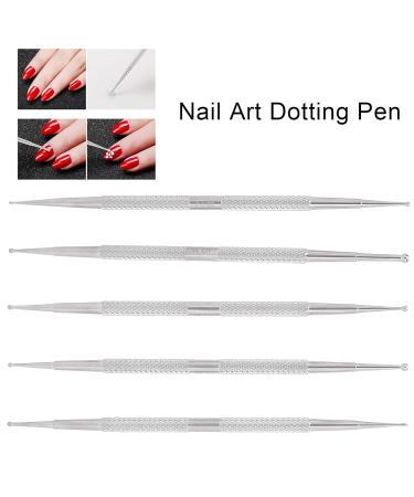 Nail Art Dotting Pen - Double Head Stainless Steel for DIY Decoration | International Shipping Available - Buy Online on GoSupps.com