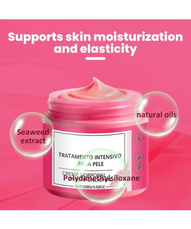 3Pcs Moisturizing Body Cream for Skin Elasticity 3.5oz Stretch Mark Cream with Glycerin Hydration Rose Water Formula for Softer Skin - Buy Online on GoSupps.com