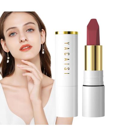 Rosixehird Hyaluronic acid lipstick - Waterproof and smudge-proof - Non-stick - Hyaluronic acid color payoff - No fading - For men Rosixehird