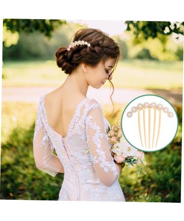 MAGICLULU Hair Comb Girl Headpieces for Wedding Rhinestone Clips for Hair Pearl Hair Side Comb Rhinestone Hair Pin Hair Accessories for Wedding Hair Accessories for Brides - Buy Online on GoSupps.com