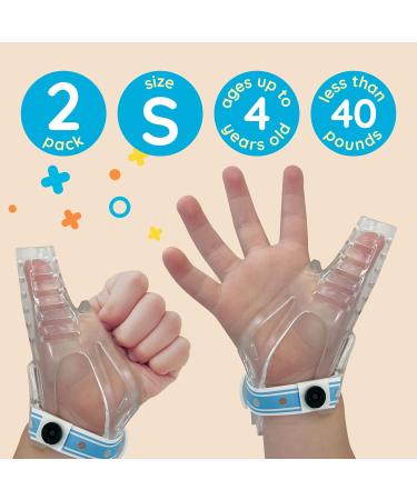 2 Pack Thumb Guard for Kids | Stop Thumb Sucking | Small Finger Sucking Stop - Ages 0-4 - Buy Online on GoSupps.com