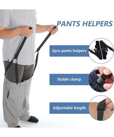 Fanwer Sock Aid Tool and Pants Helper for Elderly, Disabled, Pregnant, Diabetics - Easy On/Off, Stocking Slider with Foam Grip - 33 inch Cord Puller - Buy Online on GoSupps.com