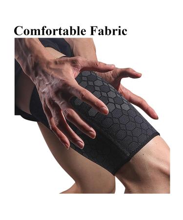 YSFVNP Thigh Compression Sleeve for Men and Women - Size L | Hamstring Support for Improved Blood Circulation, Recovery, and Pain Relief - Buy Online on GoSupps.com