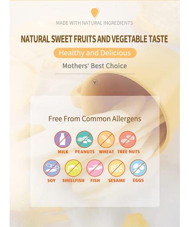 Baby Mum-Mum Rice Rusks Apple & Pumpkin 24 Pieces (Pack of 6) - Gluten-Free, Allergen-Free, Non-GMO Rice Teether Cookie - Buy Online on GoSupps.com