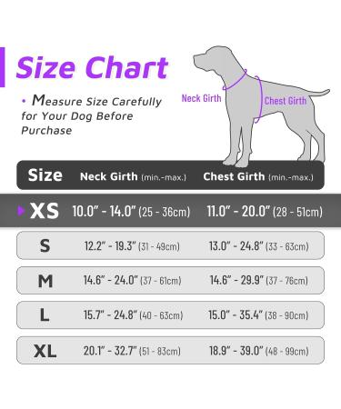 Eagloo Small Dog Harness - Adjustable Anti-Train Harness with Reflex Strips for Walking & Jogging - Durable Purple XS (1 Pack) - Buy Online on GoSupps.com