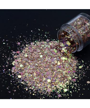 PrettyG 10g Cat Eye Chameleon Glitter Sequins - 12 Color Set for Festival Makeup & Nail Art - Buy Online on GoSupps.com