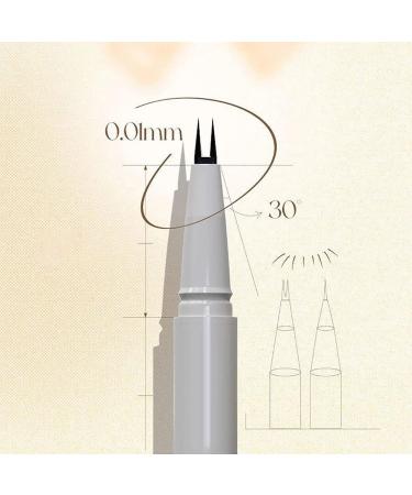 DENGWANG Double Tip Lower Eyelash Pencil Two Prong Eyeliner Lower Eyelash Pen Waterproof Liquid Eyeliner Pen Super Slim Eye Liner Waterproof Eyeliner Pencil Smudge Proof (2PCS Brown+2PCS Black) - Buy Online on GoSupps.com