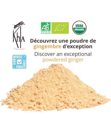 Khla - Organic Ginger Powder - 500g Sachet Ground Ginger from Vietnam - Cooking & Pastry Ingredient - Meat Fish - Buy Online on GoSupps.com