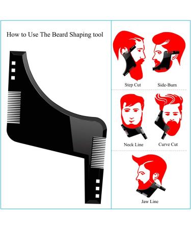 1DOT2 BART Waterproof Apron & Beard Stencil Gift for Men - Shaving Cloak & Hair Catcher - Black 109x79cm - Buy Online on GoSupps.com