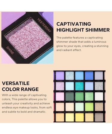 Qaestuan Rainbow Color Board Eyeshadow Palette 45 Colors Matte and Shimmering Eyeshadow Makeup Palette High Color Rendering for Holiday and Daily Makeup - Buy Online on GoSupps.com