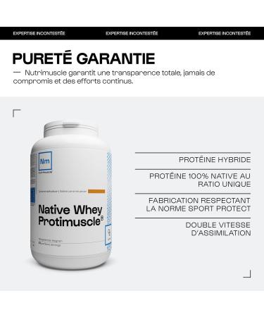 Whey Native Protimuscle Nutrimuscle - 1 Kg - Amande Pistache - Mix Protein Whey Native + Cas ine - Prise de muscle - S che et perte de poids - Id al en postworkout ou collation - Musculation Amande Pistache 1 Kg (Lot de 1) - Buy Online on GoSupps.com