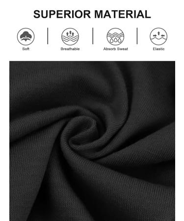 Buy PROPOG Boho Hairband Set for Women | 6 Pcs Wide Elastic Yoga Headbands - Black Hair Accessories for International Shipping - Buy Online on GoSupps.com