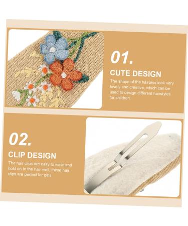 HAPINARY 6 Pairs Fabric Hairpin Hair Clips Cartoon Hair Clip Hairpin Girl Hair Accessory Little Girl Hair Clips Hair Accessories for Hair Barrettes Hair Pin Polyester - Buy Online on GoSupps.com