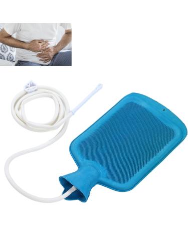 2L Silicone Concrete Enema Bag Kit | Reusable Portable Colon Cleaning Set with Hook & Syringe Pipe for Intestinal Detox - Buy Online on GoSupps.com