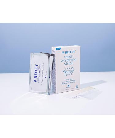 Whitely Teeth Whitening Strips for Sensitive Teeth - 14 Treatments (28 Strips) | Enamel Safe No Slip Technology - Brighten Your Smile - Buy Online on GoSupps.com