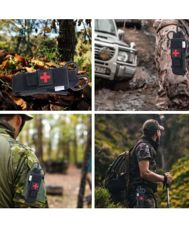 Feloyal Tactical Molle Tourniquet Holder Bag - Military Pocket Emergency Equipment Pouch for First Aid & Trauma Scissors (Black) - Buy Online on GoSupps.com