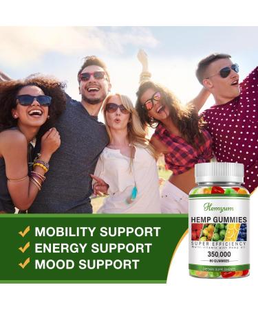 Hemp Gummies 3 Packs High Potency Pure Organic Supplement- for Sleep Pain Anxiety Relief - with Natural Hemp Oil Extract Edible Gummy Vegan Non-GMO - Buy Online on GoSupps.com