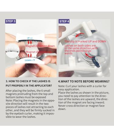 Reusable Magnetic Eyelashes Lashes Natural Looking With Applicator - Easy To Apply Lightweight Reusable No Glue Needed Lashes For All-Day Comfort - Buy Online on GoSupps.com