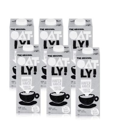 OATLY Barista Edition Oat Drink 6x1 - Sustainable Plant-Based Milk Rich in Unsaturated Fatty Acids - Buy Now! - Buy Online on GoSupps.com