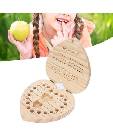 Primary Teeth Keepsake Box - Heart Shaped Baby Tooth Box | Corrosion Resistant & Durable for Kids - Buy Online on GoSupps.com