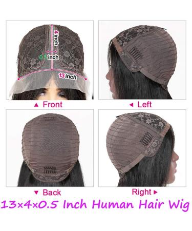 Teotuli 20 Inch Straight T Part Lace Front Wig | Pre Plucked HD Human Hair Wig for Black Women - Buy Online on GoSupps.com