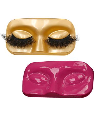10Pcs Face-Shaped Eyelash Trays - Portable PVC Packaging Box for False Eyelashes | Gold Lash Holder - Buy Online on GoSupps.com