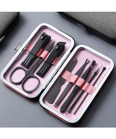 Nail Clipper Set Adult Nail Clipper Set Stainless Steel Manicure Set Personal Care Pedicure Set Beauty Set (8-Piece Set) Nail Clipper Kit (Color : Pink-8-piece Set) - Buy Online on GoSupps.com