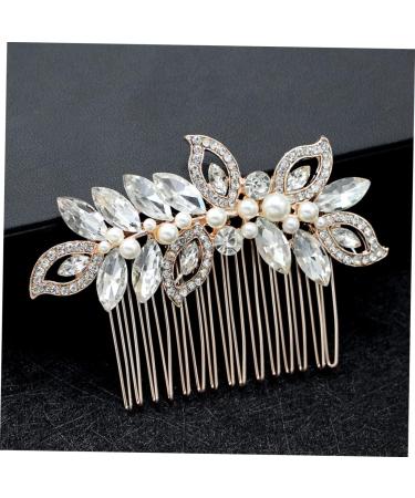 DOITOOL Bridal Headdress Rhinestone Bridal Comb Silver Hair Clip Combs for Women Hair Combs for Gold Headpiece Bride Hair Clip Rhinestone Headpiece Accessories - Buy Online on GoSupps.com