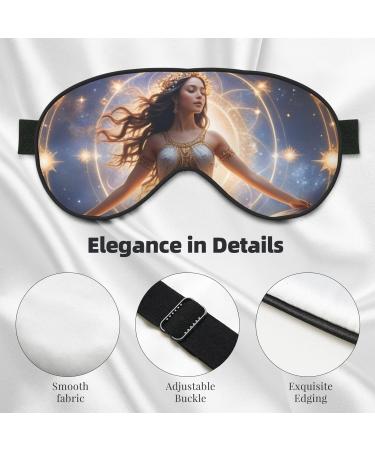 Soft Celestial Dance Eye Mask - Adjustable Breathable Light Blocking & Double-Sided for Ideal Sleep - Buy Online on GoSupps.com